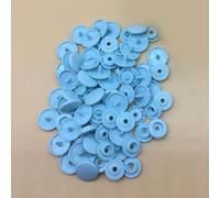 For T5 Plastic Snaps 100 Sets Suitable for Various Kids' Clothing Applications (200 Sets Light Blue)