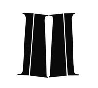 For T5 T6 2008 2009 2010 2011 2012-2021 Car Accessories Glossy Black Pillar Posts Door Trim Window Cover