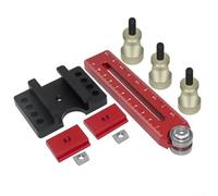 For Table Saw Jig Guide Thin Rip in Aluminum, Designed for Precision Narrow Cuts and Smooth Operation, Fits 38 and 34 Slots to Support Various For Woodworking Projects