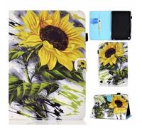 for Tablet Case for iPad Air 11 Inch Case M2 2024, Lightweight Shockproof Flip Leather Book Wallet Cover Case with fold Stand Protection for iPad Air 11 Inch Case M2 2024Sun flower