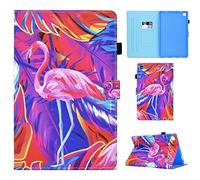 for Tablet Case for Samsung Galaxy Tab A9 2023, Lightweight Shockproof Flip Leather Book Wallet Cover Case with fold Stand Protection for Samsung Galaxy Tab A9 2023Flamingo