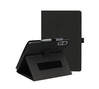 for TABWEE T50 11 Inch Tablet Case, FJIASTB PU Leather Folding Cover with Pen Holder and Wrist Strap, Business Travel Portable (Black)