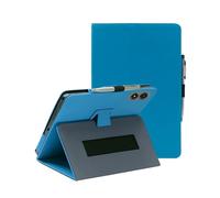 for TABWEE T50 11 Inch Tablet Case, FJIASTB PU Leather Folding Cover with Pen Holder and Wrist Strap, Business Travel Portable (Light Blue)