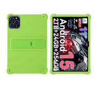 for TABWEE T50/T90/W90 Case 11 Inch 2025 Tablet with PC Kickstand, Soft Silicone, Washable, Thickened Corner Shockproof Case, Green