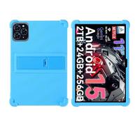 for TABWEE T50/T90/W90 Case 11 Inch 2025 Tablet with PC Kickstand, Soft Silicone, Washable, Thickened Corner Shockproof Case, Skyblue
