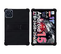 for TABWEE T50/T90/W90 Case 11 Inch 2025 Tablet with PC Kickstand, Soft Silicone, Washable, Thickened Corner Shockproof Case, Black
