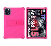 for TABWEE T50/T90/W90 Case 11 Inch 2025 Tablet with PC Kickstand, Soft Silicone, Washable, Thickened Corner Shockproof Case, Rose