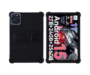 for TABWEE T50/T90/W90 Case 11 Inch 2025 Tablet with PC Kickstand, Soft Silicone, Washable, Thickened Corner Shockproof Case, Black