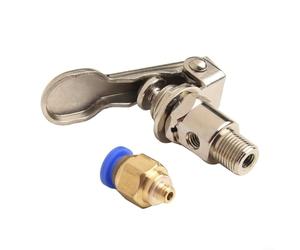 for TAC-3P-34T Pneumatic 2-Position 3-Way Mechanical Valve with 6 mm Connector, Brass Body (Nickel Plated), 0-0.9 MPa Working Pressure, for