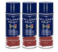 For Takeuchi Digger Excavator Aerosol Spray Paint Can Red/Grey Enamel Mini, Micro Digger TB210 TB216 TB219 - Red x3