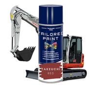 For Takeuchi Digger Excavator Aerosol Spray Paint Can Red/Grey Enamel Mini, Micro Digger TB210 TB216 TB219 - Red x1