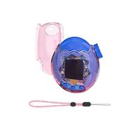for Tamagotchi Connection Case Cover,WUNIAK Design Kid Friendly PC Protective Portable Scratch Shock Resistant Shell with Lanyard for Tamagotchi,Transparent Pink