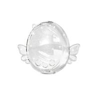 for Tamagotchi Meets Hard Crystal Protective Case Full Body Protection Anti Yellow Anti Scratch Standable Clear PC Cover (Transparent Glitter Little Angel)
