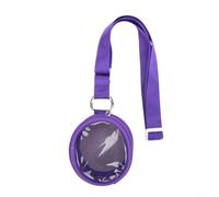 for tamagotchi Paradise Case Nylon for tpu Transparent 9x7.5cm Hard Shell for tamagotchi Pix Case Shockproof Blue Pink Travel Storage Bag for for tamagotchi Connection Compact Transparent for(Purple)