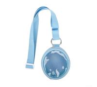 for tamagotchi Paradise Case Protective Nylon Storage Bag with for tpu Shell - Shockproof Cover for Virtual Pet Console Accessories - Blue Pink Purple 9x7.5x4cm(blue)