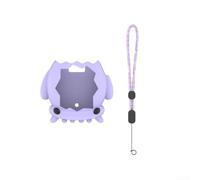 for tamagotchi Paradise Case Silicone Shockproof Sleeve with Lanyard - Full Body Protector for Electronic Virtual Pet(Purple)