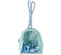 for Tamagotchi Paradise for MINI Storage Bag with Transparent Front Canvas Material Carry Pouch for Everyday Use (Blue)