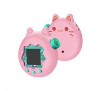 For Tamagotchi Paradise Silicone Case with Cute Flower Lanyard - Shockproof Soft Protective Cover Accessory, Birthday Gift for Tamagotchi Pals (pink)