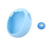 For Tamagotchi Paradise Silicone Case with Keycaps and Lanyard - Screen Protector Cover for Tamagotchi Connection Virtual Pet, Pink/Blue/Purple(case+keycap+Lanyard blue)