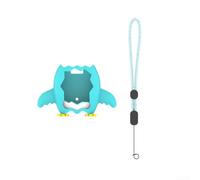 For Tamagotchi Paradise Silicone Protective Cover Supports Routine Operation Without Removal and Includes Lanyard for On-the-Move Use (Lake Blue)
