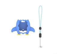 For Tamagotchi Paradise Silicone Protective Cover Supports Routine Operation Without Removal and Includes Lanyard for On-the-Move Use (Blue)