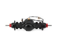 For Tamiya 1/14 RC Car Truck Tow Drag Trailer Tractor Parts Metal Alloy Front&Rear Differential Axle Built-in Steel Gear RC Axles(Rear Axle)