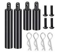 For Tamiya Clod Buster 1/10 RC Body Post Mounts With Clips