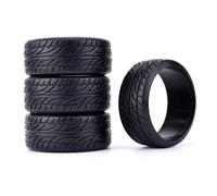 For TAMIYA For HPI For Redcat For Racing For HSP For 1/10 On-Road For Racing 4Pcs Flat Medium Grain Drift Tires 26mm Plastic Hard Tyres Tyre