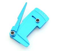 For Tamiya For HSP For HPI 1/8 1/10 RC Car Shunting Tools CNC Adjustable Ruler Height Four Wheel Positioning Camber 15 Degrees Models Upgrades Parts(SKY BLUE)
