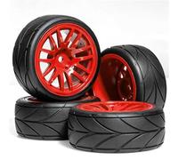 For Tamiya For Kyosho Infinity For HPI 1/10 4pcs On-Road Car Belt Drive Tires Decorative Spare Parts Toy Models RC Car Toys Components
