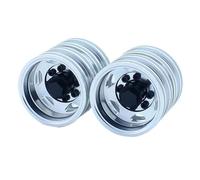 For Tamiya For Scania 770S R620 For Volvo Fh16xl For Actros For Man Tgx 1/14 2Pcs Metal Rear Double Wheels Hub Rim RC RC Car Toys Components