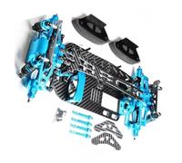 For Tamiya For Tt01 1/10 Aluminum Carbon Frame Chassis Upgrade Component Modification Repair Parts Accessories Decorative Spare Rc Parts