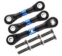 For Tamiya For TT02 TT02T For TT01 TT01E TT01D TT160 TT2160 1/10 3Pcs Adjustable Tie Rod Steering Rods RC Upgrades RC Car Models Parts