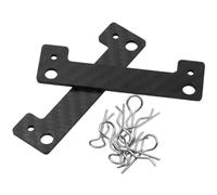 For TAMIYA For TT02 XV01 For TT01 1/10 RC Car Carbon Fiber Body Posts Magnet Fixed Mount Bracket With Clips Upgrade Parts Accessory Rc Drift Cars Parts