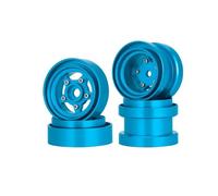 For Tamiya Frog Grasshopper For Hornet 1/10 4PCS CNC Aluminum Beadlock Wheels Rim Hub Kit RC Cars Upgrades Parts RC Beadlock Hubs(Blue)