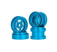 For Tamiya Frog Grasshopper For Hornet Sand Scorcher 1/10 Aluminum Beadlock Wheels Kit RC For Buggy Car Upgrade Parts RC Beadlock Hubs(Blue)
