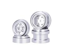 For Tamiya Frog Grasshopper For Hornet Sand Scorcher 1/10 Aluminum Beadlock Wheels Kit RC For Buggy Car Upgrade Parts RC Beadlock Hubs(Silver)