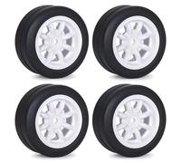 For Tamiya M03 M04 M05 MB01 MF01 XM01 SW01 1/10 1/12 RC Car Plastic 4Pcs 42mm For Racing Wheel Rubber Tire With Insert Foam Upgrade Parts Rc Replace Parts