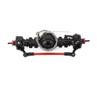 For Tamiya Truck 1/14 RC Car Tow Drag Trailer Tractor Parts Metal Alloy Front Rear Differential Axle Built-in Steel Gear RC Axles(Front Axle)