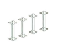 For Tamiya TT02D TT02S For TT-02 4Pcs Drive Shaft Dog Bone 1: 10 RC Car Tracked Vehicle Parts And Accessories Upgrade Replacement Use RC Car Accessories(Silver)