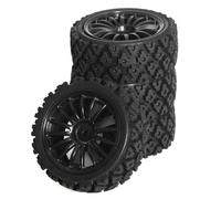 For Tamiya XV02 XV01 LC PTG 1/10 4PCS Rubber Plastic Wheel Hub Tire Flat Runner Universal RC Car Replacement Crawlers Trucks Rims