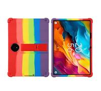 for TCL NXTPAPER 14 Case 14.3 inch Tablet with PC Kickstand, Soft Silicone, Washable, Thickened Corner Shockproof Case, Rainbow