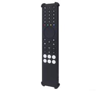 for tcl RC833A Remote Case Silicone Protective Skin Drop-Proof Cover with Precise Cutouts Black(Black)
