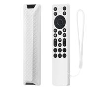 for TCL RC923A/RC813A Remote Control Protective Case Silicone Cover Glow in the dark Dust-proof Anti-drop (White)
