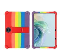 for TCL TAB 11 Gen 2 Case/TCL TAB 11 FE 11 inch Tablet with PC Kickstand, Soft Silicone, Washable, Thickened Corner Shockproof, Rainbow
