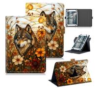 for TCL Tab 8 SE/8 Plus 2024/8 LE 2023 Universal Case, Glass Wolf