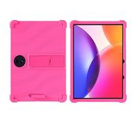 for TCL TAB A1 Plus Case 12.2 Inch Tablet with PC Kickstand, Soft Silicone, Washable, Thickened Corner Shockproof Case, Rose