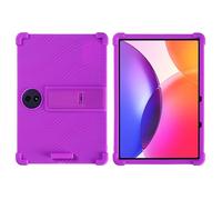 for TCL TAB A1 Plus Case 12.2 Inch Tablet with PC Kickstand, Soft Silicone, Washable, Thickened Corner Shockproof Case, Purple