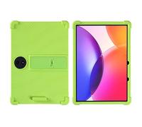 for TCL TAB A1 Plus Case 12.2 Inch Tablet with PC Kickstand, Soft Silicone, Washable, Thickened Corner Shockproof Case, Green