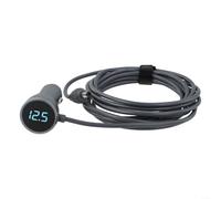 For TDCuizent 3-in-1 DC Power Cable For Starlink For Mini With LED Voltmeter Display USB Socket 18AWG CIG Adapter For Car Truck RV Boat 12-24V Black Multiple Lengths(300cm)